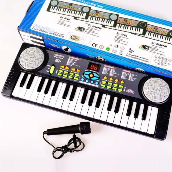 Children Education 37-Key Keyboard Singing Microphone Plug Multifunction Electronic Organ Piano Music Musical Instrument Toys