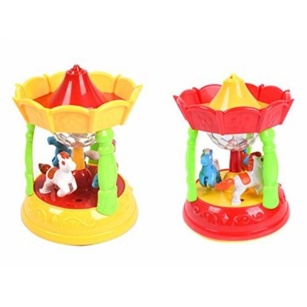 Merry-Go-Round with Light and Sound Carousel Toy for Kids